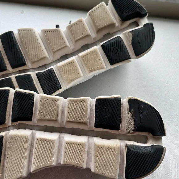 On Running White and Black Athletic Sneakers - Picture 9 of 9